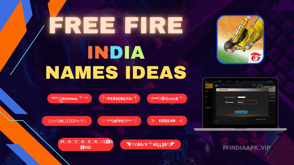 Stylish Free Fire India Names